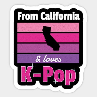 From California and loves K-Pop Sticker